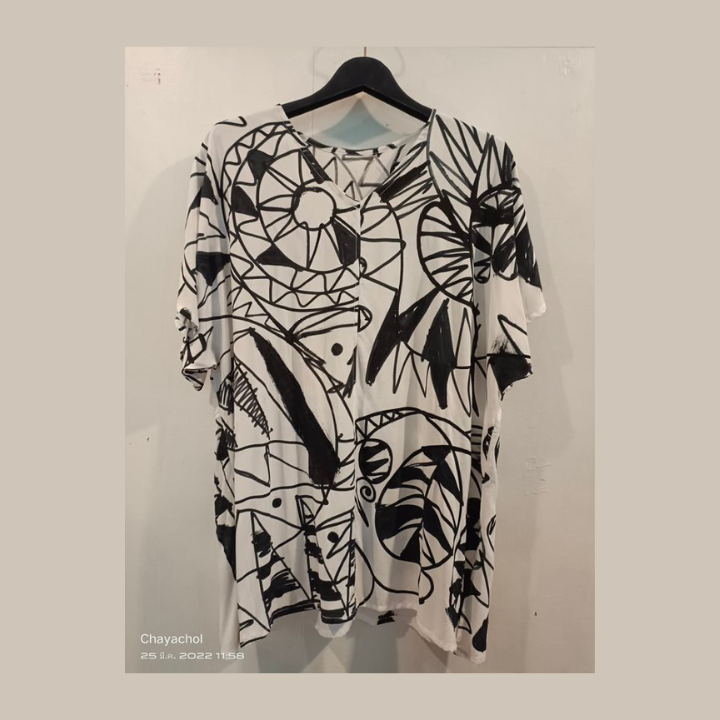 เสื้อยืดบาติกข้าว